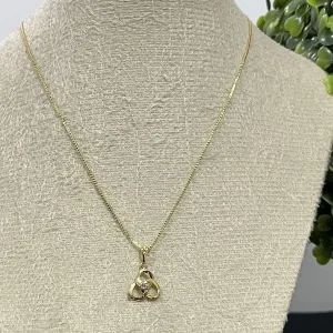 colar corrente veneziana com pingente flor