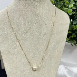 Gargantilha Alinhados Veneziana com perola 10mm