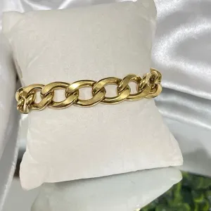 Pulseira masculina no aço