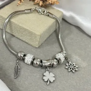 Pulseira de berloque com pingentes