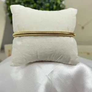 Pulseira dourada fio alemão