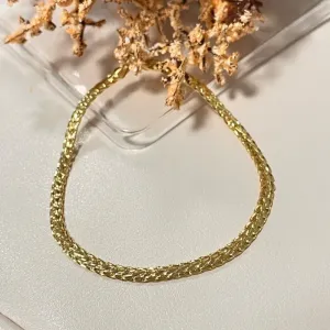 Pulseira masculina Raposa fio de ouro