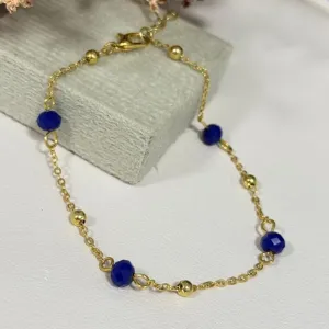 Pulseira pedra azul