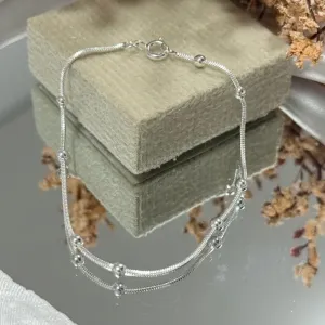 Pulseira rabo de rato com esfera