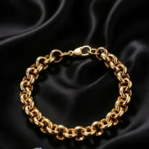 Pulseira grossa elo português