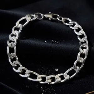 Pulseira masculina de aço