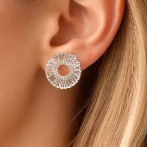 Brinco circulo ondulado