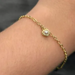 Pulseira infantil com perola