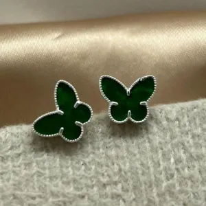 Brinco pedra verde