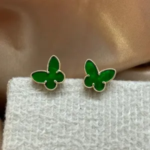 Brinco pedra verde