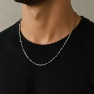 Colar de aço cordão baiano 60cm
