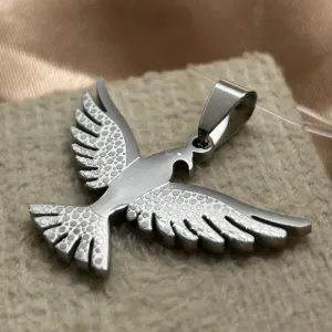 Pingente fênix em aço