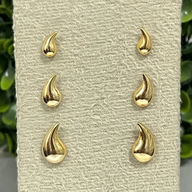 Brinco trio gotas