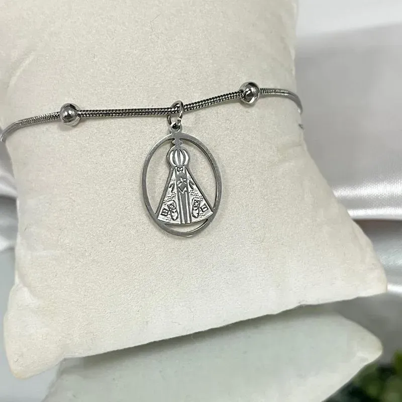 Pulseira com pingente nossa senhora