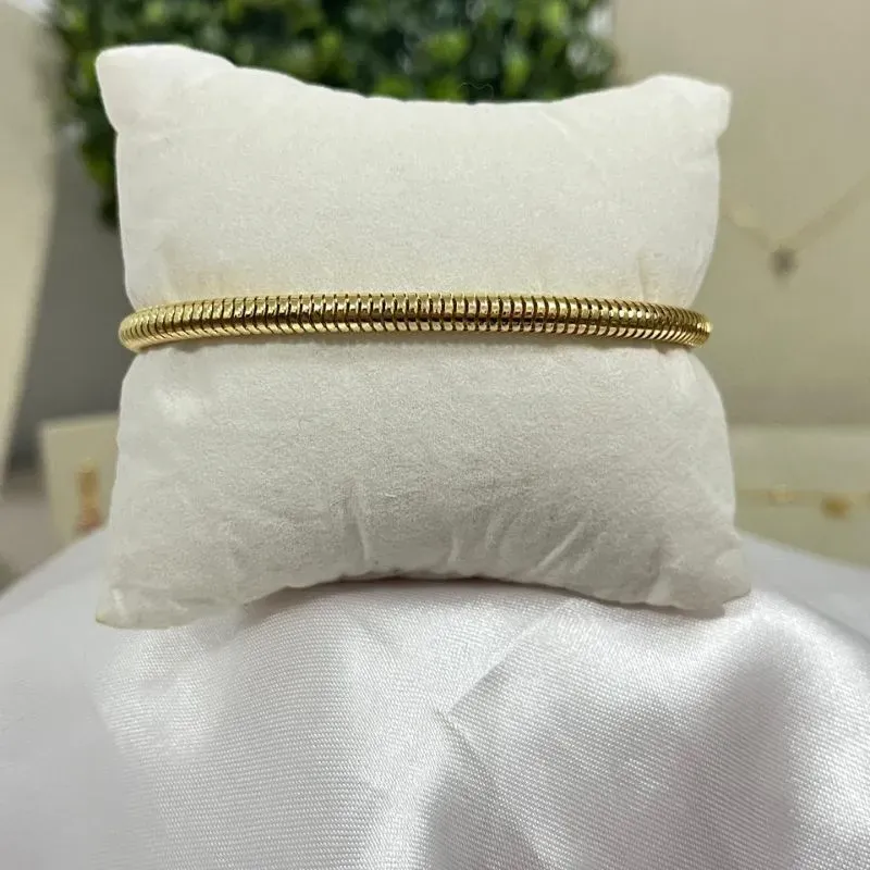 Pulseira dourada fio alemão