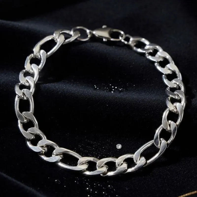 Pulseira masculina de aço
