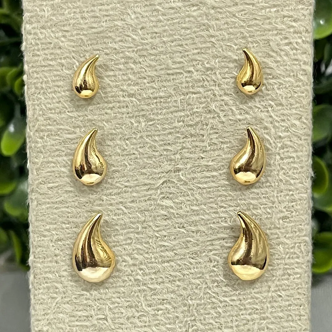 Brinco trio gotas