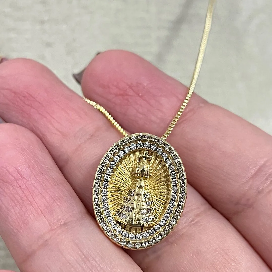 Colar com pingente nossa senhora Aparecida