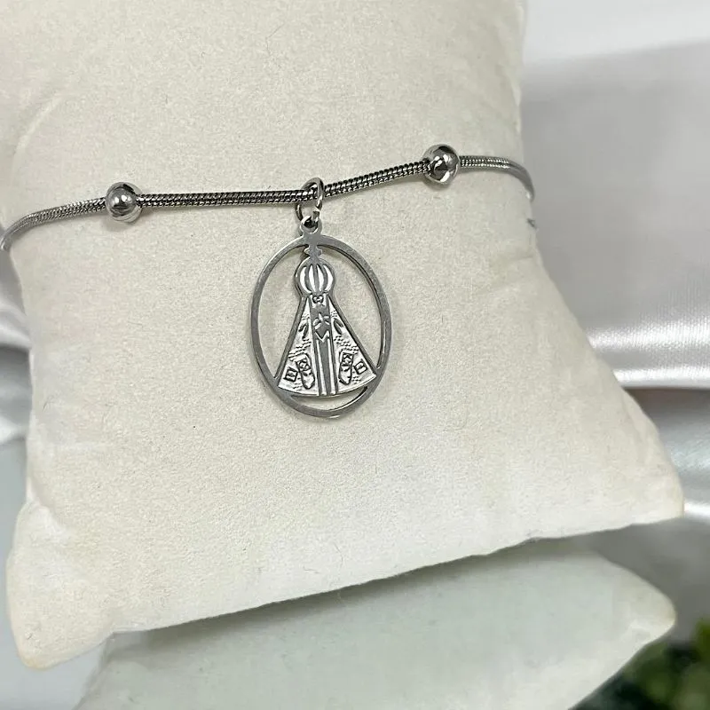 Pulseira com pingente nossa senhora