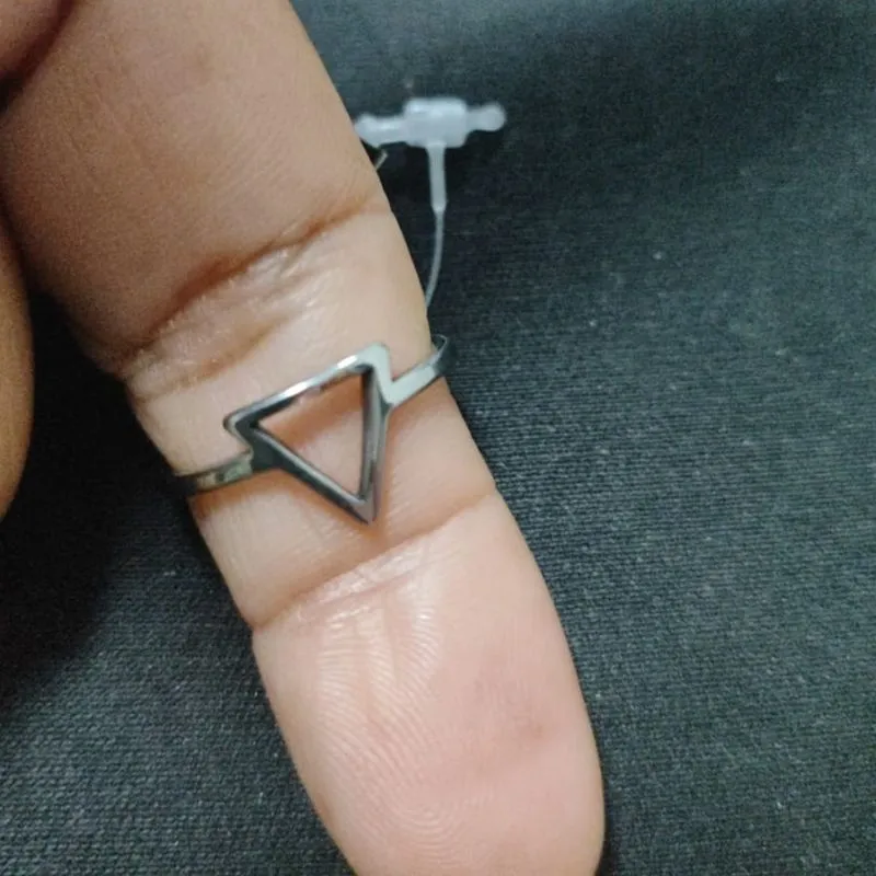 Anel de aço triangulo