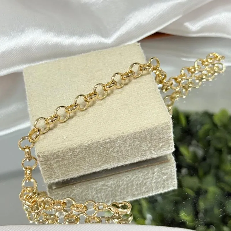 Pulseira Alinhados elo português 6.0mm