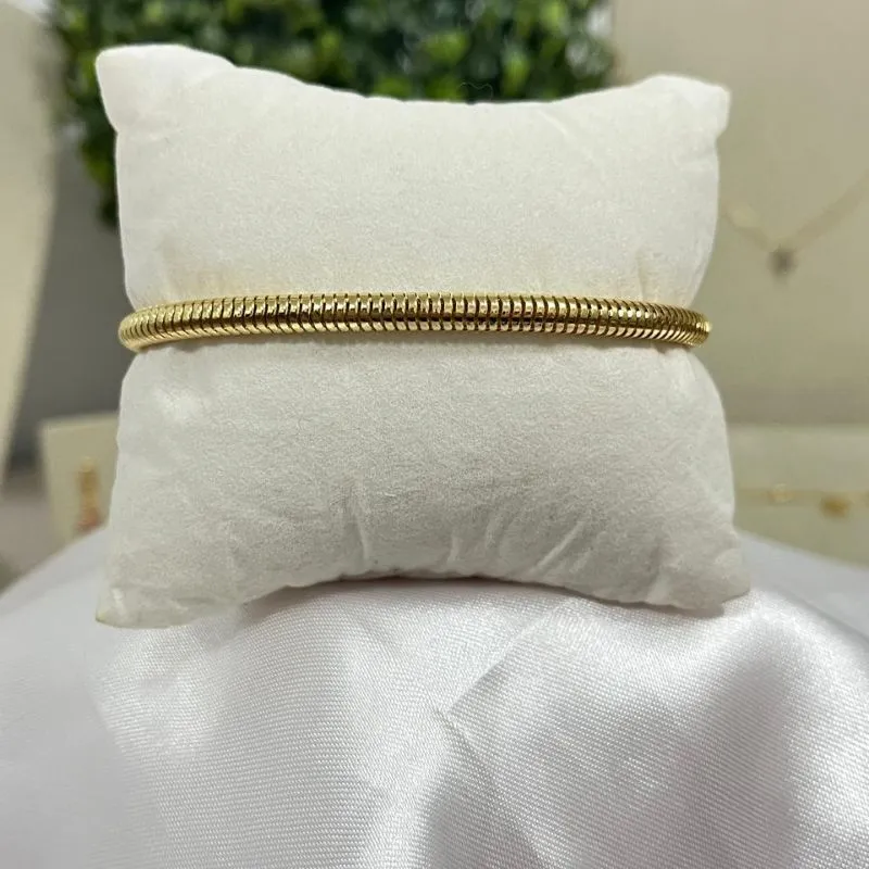 Pulseira dourada fio alemão