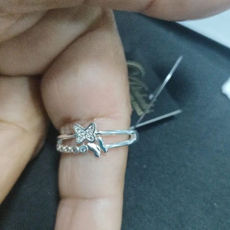 Anel duplo de borboleta