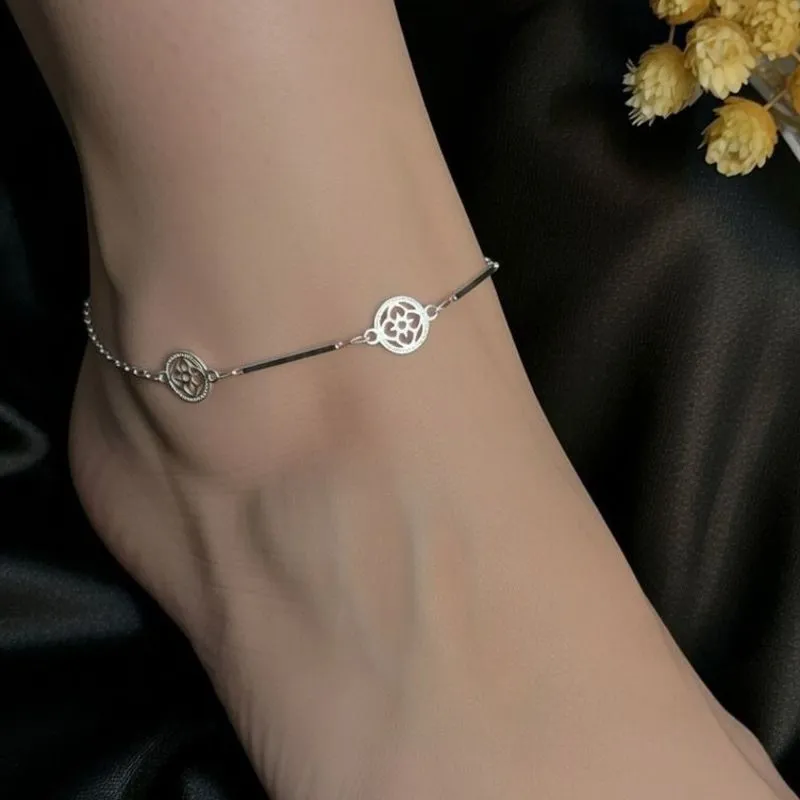 Tornozeleira com florzinha delicada