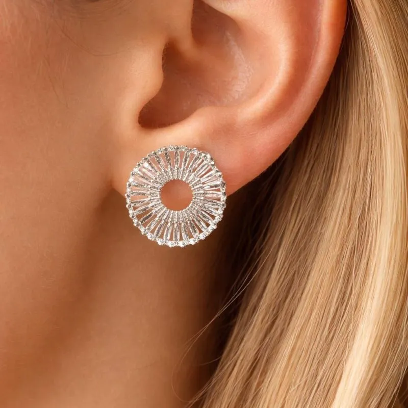 Brinco circulo ondulado